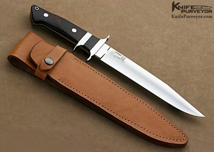 Mike Lovett Custom Knives Desert Ironwood Big Bear Fighter - Image 3