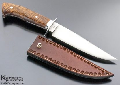 Mike Quesenberry Custom Knife Integral Fighter with Koa Scales - Image 3