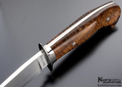 Mike Quesenberry Custom Knife Integral Fighter with Koa Scales - Image 5
