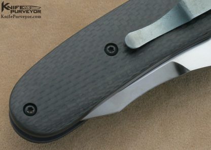 Mike Snody Custom Knife Carbon Fiber Resistor Linerlock - Image 4