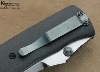 Mike Snody Custom Knife Carbon Fiber Resistor Linerlock - Image 5