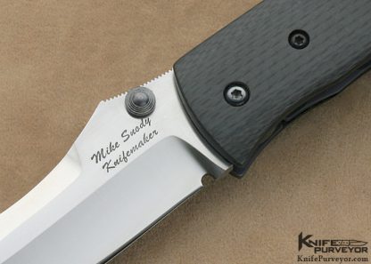 Mike Snody Custom Knife Carbon Fiber Resistor Linerlock - Image 2