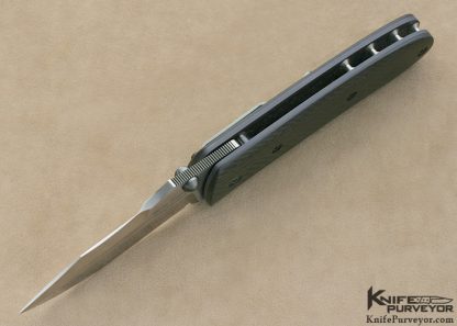 Mike Snody Custom Knife Carbon Fiber Resistor Linerlock - Image 6