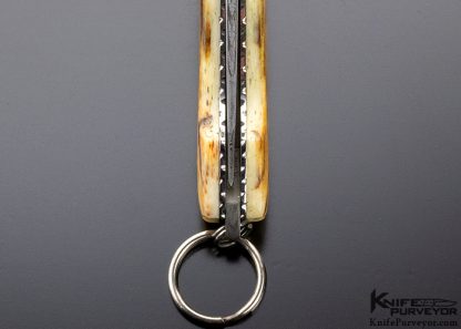 Mike "Whiskers" Allen Custom Knife Mosaic Damascus Lockback - Image 8