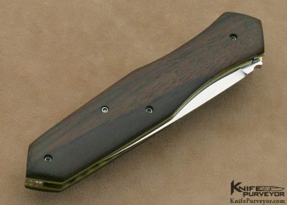 Nate Clark Custom Knife African Blackwood Automatic Linerlock - Image 3