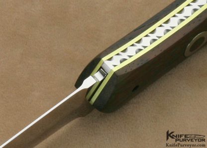 Nate Clark Custom Knife African Blackwood Automatic Linerlock - Image 5