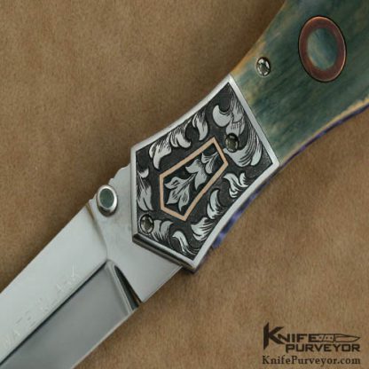 Nate Clark Custom Knife Jody Muller Engraved Mammoth Ivory D/A Auto - Image 2
