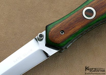 Nate Clark Custom Knives Double Action Royal Dagger with Dymondwood Scales - Image 2