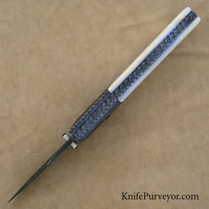 Nate Clark Custom Knife Mother of Pearl Bulldog Automatic - Image 4