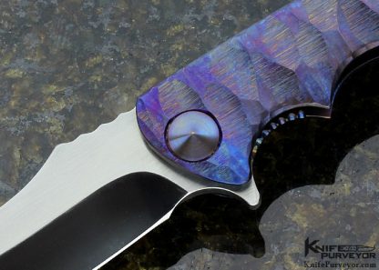 Neil Blackwood Custom Knife Machined and Anodized Titanium "Henchman" Flipper - Image 2