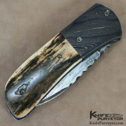 Mark Nevling Custom Knife Damascus Linerlock - Image 3