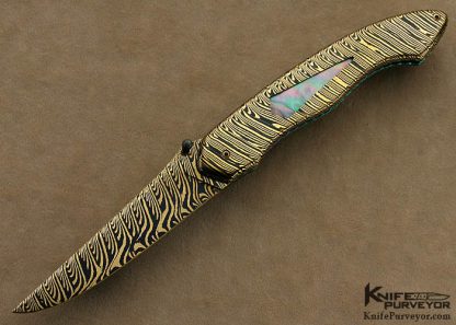 Ron Newton Custom Knife Sole Authorship "Bengal Tiger" Linerlock