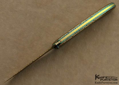Ron Newton Custom Knife Sole Authorship "Bengal Tiger" Linerlock - Image 4