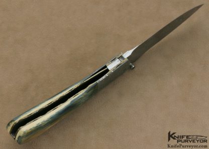 Nico Pelzer Custom Knife  Ettore Gianferarri Damascus Linerlock - Image 5