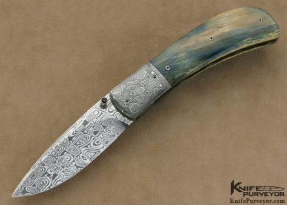 Nico Pelzer Custom Knife  Ettore Gianferarri Damascus Linerlock