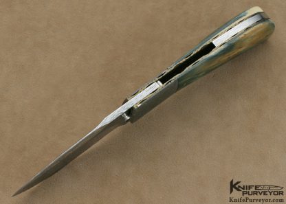 Nico Pelzer Custom Knife  Ettore Gianferarri Damascus Linerlock - Image 4