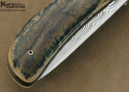 Nico Pelzer Custom Knife  Ettore Gianferarri Damascus Linerlock - Image 4