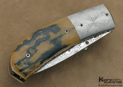 Nico Pelzer Custom Knife Ettore Gianferarri Damascus Linerlock - Image 3