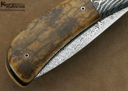 Nico Pelzer Custom Knife  Ettore Gianferarri Damascus Linerlock - Image 4
