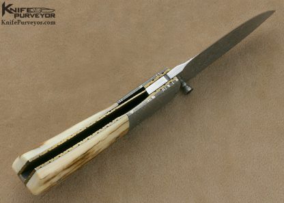 Nico Pelzer Custom Knife  Ettore Gianferarri Damascus Linerlock - Image 5