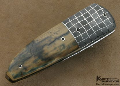 Nico Pelzer Custom Knife  Ettore Gianferarri Damascus Linerlock - Image 3
