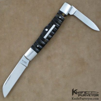 Hiroaki Ohta Cuatom Knife Fluted Antique Tortoise Shell Slipjoint