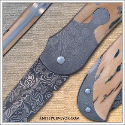 Warren Osborne's Custom Knife: Siberian Mammoth Ivory Automatic Lockback - Image 2