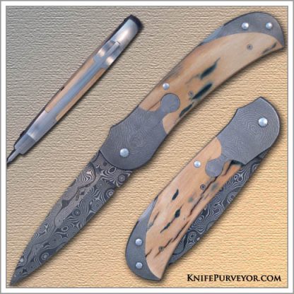 Warren Osborne's Custom Knife: Siberian Mammoth Ivory Automatic Lockback