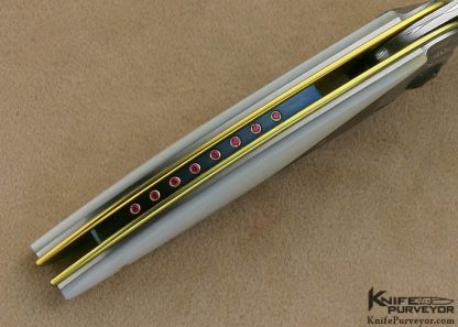 Owen Wood Custom Knife Art Deco Cresent Linerlock - Image 6
