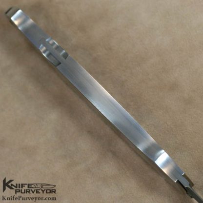 Warren Osborne Custom Knife Triple Blacklip Pearl Inlayed & Damascus Lockback Dagger - Image 5
