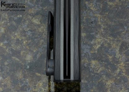 Stan Wilson Custom Knife Blackout Carbon Fiber "NFF" Non Flipper Flipper - Image 7