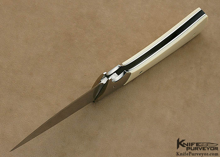 Paul Fox Custom Knife Lockback Folder with Interchangeable Desert Ironwood Scales - Image 7