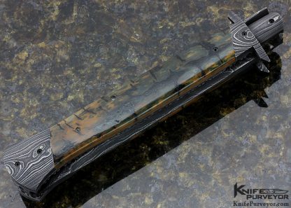 Paul Panak Custom Knife Mammoth and Abalone Shell 11" Picklock - Image 3