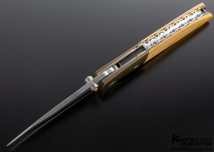 Microtech LLC Custom Knife Bolster Release Embellished by Paul Panak - Image 6