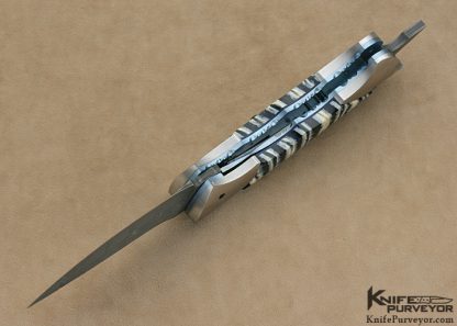 Paul Panak Custom Knife "Burn Knives" Mini Rat-Tail Linerlock Auto - Image 6