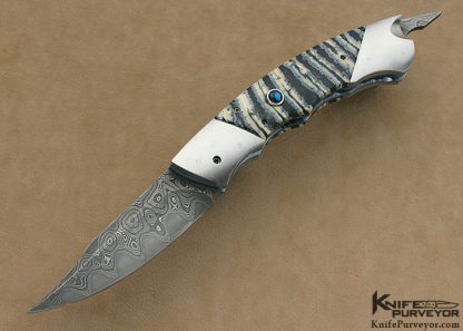 Paul Panak Custom Knife "Burn Knives" Mini Rat-Tail Linerlock Auto