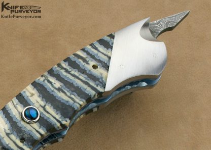 Paul Panak Custom Knife "Burn Knives" Mini Rat-Tail Linerlock Auto - Image 3