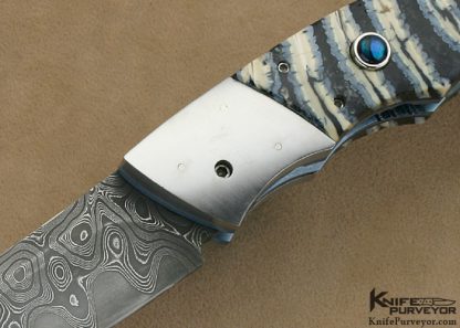 Paul Panak Custom Knife "Burn Knives" Mini Rat-Tail Linerlock Auto - Image 2