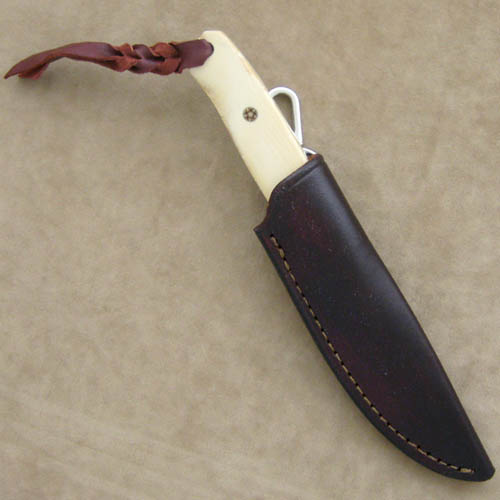 W.D. Pease Custom Knife: Mammoth Semi Skinner - Image 3