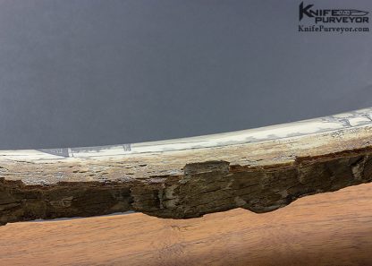 Peter Kinney Scrimshawed Mammoth Tusk Outer Bark with Orca Pod and Whaler Ship Accented with Traditional Inuit Art - Image 9
