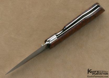 Lourens Prinsloo Custom Knife Snakewood Linerlock - Image 6