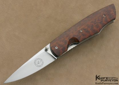 Lourens Prinsloo Custom Knife Snakewood Linerlock