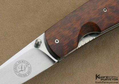 Lourens Prinsloo Custom Knife Snakewood Linerlock - Image 2