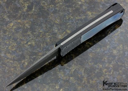 Pro-Tech Custom Knife Magic BR-1 Mother of Pearl and Damascus - Image 4