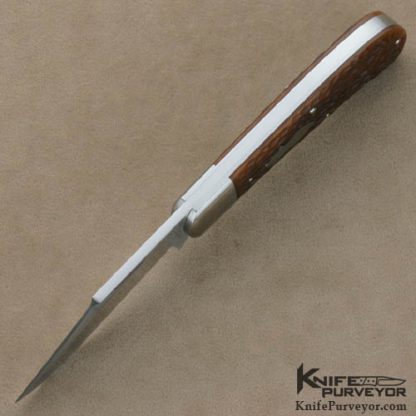 Reese Bose Custom Knives #7 Jigged Bone Lanny's Clip Slipjoint - Image 6