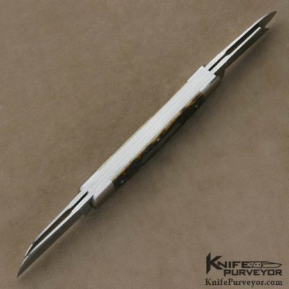 Reese Bose Custom Knife #5 Remington Jigged Bone Four Blade Large Congress Slip Joint - Image 6