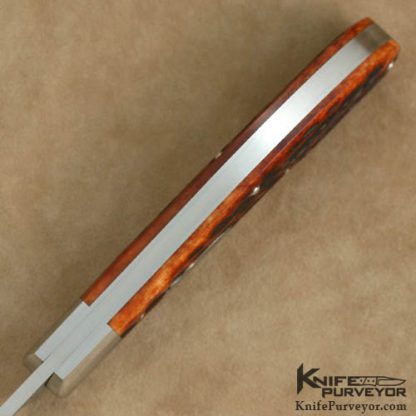 Reese Bose Custom Knife Single Blade AG Russel Jigged Bone #6 Saddlehorn - Image 5