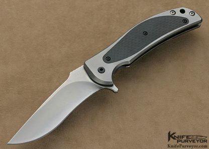 RJ Martin Custom Knives Q36 Overkill Carbon Fiber Interframe Flipper
