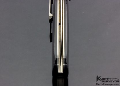 Rainy Vallotton Custom Knife Black Micarta Automatic Linerlock - Image 6