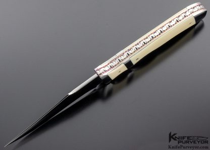 Rainy Vallotton Custom Knife Mammoth and Titanium Covert Subhilt Automatic Linerlock - Image 6